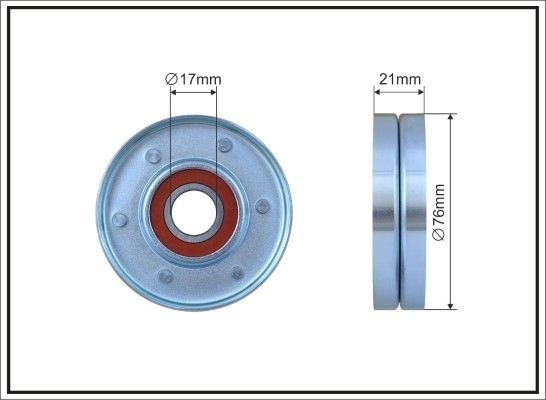 Škoda SUPERB Belt tensioner pulley 9070963 CAFFARO 170-00 online buy