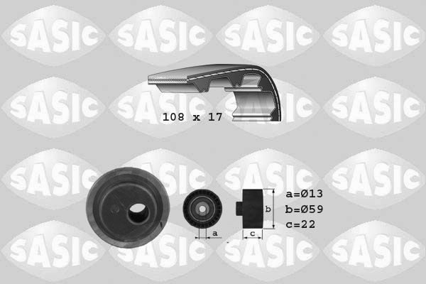 SASIC 1750021 Timing belt kit 0831.14