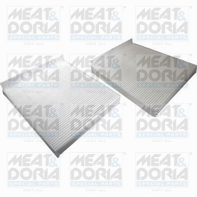 MEAT & DORIA Filter Insert, 245 mm x 206 mm x 30 mm Width: 206mm, Height: 30mm, Length: 245mm Cabin filter 17527-X2 buy