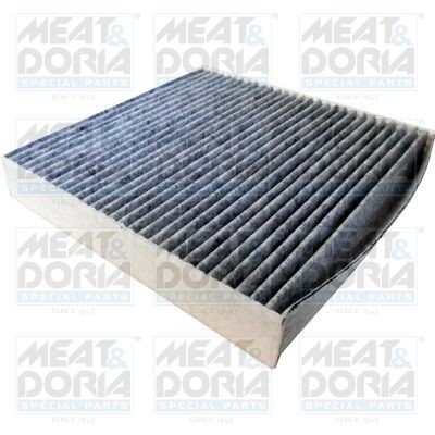MEAT & DORIA Activated Carbon Filter, 213 mm x 200 mm x 35 mm Width: 200mm, Height: 35mm, Length: 213mm Cabin filter 17530K buy