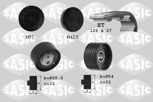 SASIC 1754001 Timing belt kit 130C 196 56R
