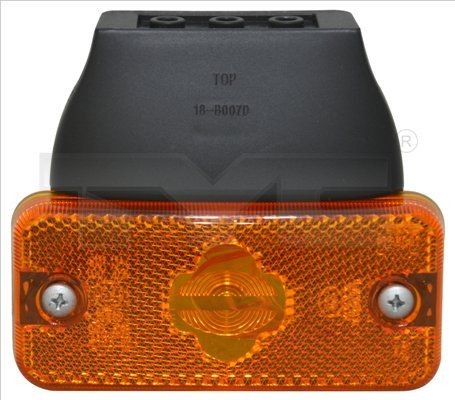 TYC 18-11007-01-9 Side indicator Orange, both sides, without bulb holder, with attachment material, with holder