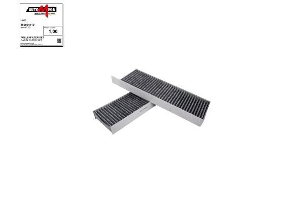 306479093 AUTOMEGA Activated Carbon Filter, 290 mm x 96 mm x 30 mm Width: 96mm, Height: 30mm, Length: 290mm Cabin filter 180004410 buy