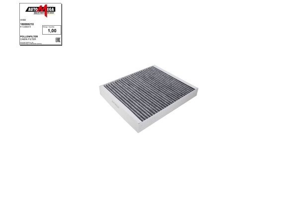 180006210 Air con filter 180006210 AUTOMEGA Activated Carbon Filter, 240 mm x 204 mm x 30 mm