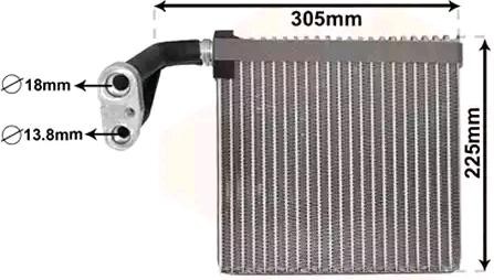 Ford FIESTA Air conditioning evaporator VAN WEZEL 1800V467 cheap
