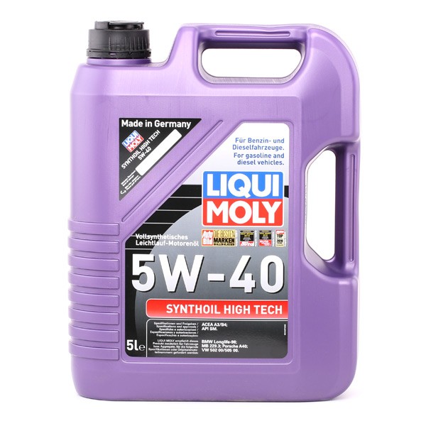 LIQUI MOLY HighTech Full Synthetic 5W-40 Motor Oil: Gas & Diesel
