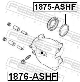 1875ASHF Brake caliper service kit FEBEST 1875-ASHF review and test