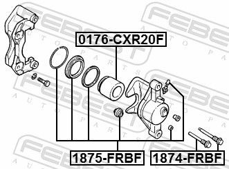 FEBEST Brake Caliper Rebuild Kit 1875-FRBF