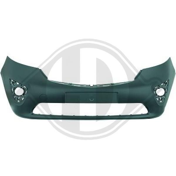 DIEDERICHS Front, for vehicles without parking distance control, Smooth, Primered Front bumper 1897051 buy
