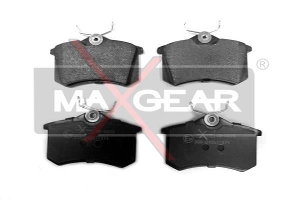 19-0429 Set of brake pads 19-0429 MAXGEAR Rear Axle, not prepared for wear indicator