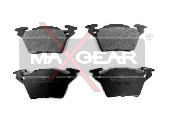 19-0469 MAXGEAR Brake pad set MERCEDES-BENZ Rear Axle, prepared for wear indicator