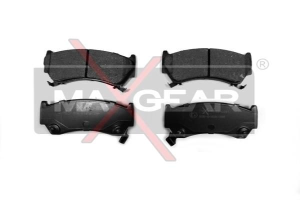 MAXGEAR 19-0481 Brake pad set Front Axle, with acoustic wear warning, with anti-squeak plate