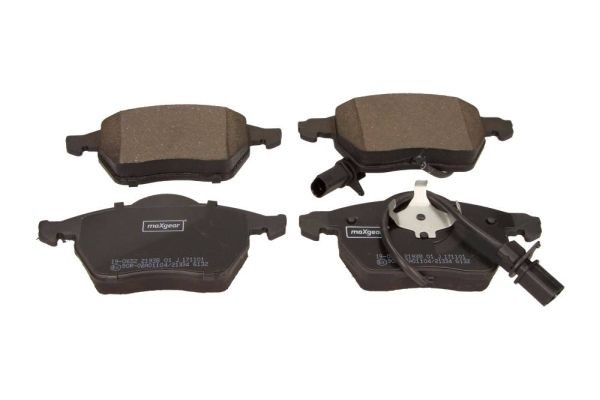 MAXGEAR Front Axle, with integrated wear sensor Height: 74mm, Width: 156mm, Thickness: 20,4mm Brake pads 19-0652 buy
