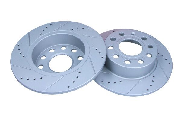 MAXGEAR not validate 19-0839SPORT Brake disc Rear Axle, 253x10mm, 9x112, solid, slotted/perforated, Painted