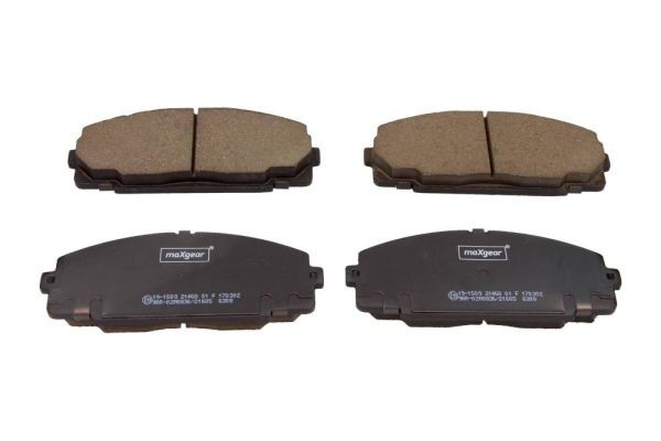 MAXGEAR Disc brake pads rear and front TOYOTA Hilux Platform / Chassis (LN_, _N1_) new 19-1509