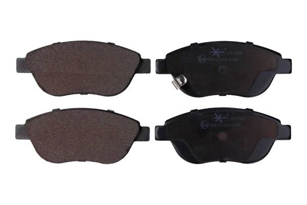 MAXGEAR 19-1540 Brake pad set with acoustic wear warning, with brake caliper screws, with accessories