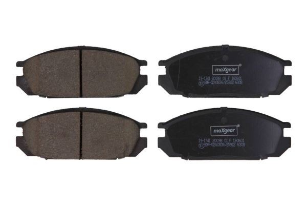 MAXGEAR Brake pad rear and front Nissan Vanette C22 new 19-1741