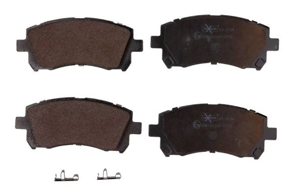 MAXGEAR with acoustic wear warning Height: 59,4mm, Width: 138mm, Thickness: 17mm Brake pads 19-2134 buy