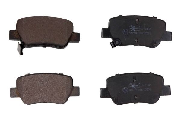 MAXGEAR Rear Axle, with acoustic wear warning Height: 49,9mm, Width: 109mm, Thickness: 16,5mm Brake pads 19-2142 buy