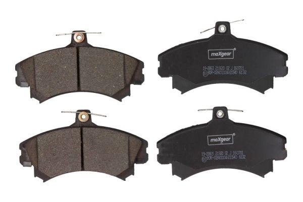 19-2863 MAXGEAR Brake pad set SMART with acoustic wear warning, with brake caliper screws
