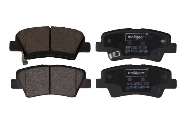 MAXGEAR Rear Axle, with acoustic wear warning Height: 41mm, Width: 100mm, Thickness: 15,5mm Brake pads 19-2912 buy