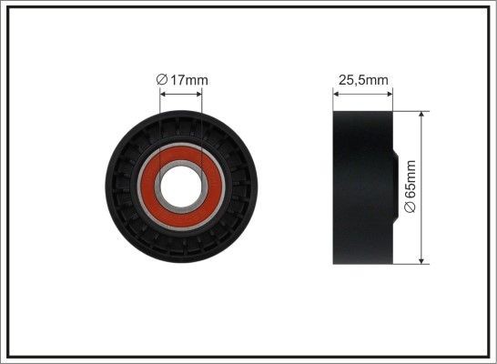 CAFFARO 191-00 Renault MEGANE 2011 Belt tensioner pulley