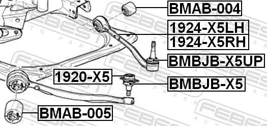 1920X5 Ball joint suspension arm FEBEST 1920-X5 review and test