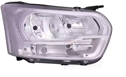 VAN WEZEL 1991962 Headlight Right, H15, H7, Crystal clear, with daytime running light, for right-hand traffic, with motor for headlamp levelling, PX26d, PGJ23t-1