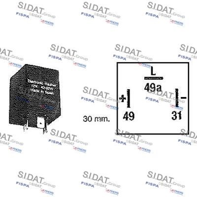 SIDAT 2.42015 Indicator relay 12V, 42/92 2/4 x 21W