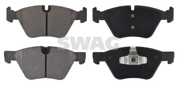 23794 SWAG Front Axle, prepared for wear indicator, with piston clip Width: 63,6mm, Thickness 1: 19,9mm Brake pads 20 91 6670 buy