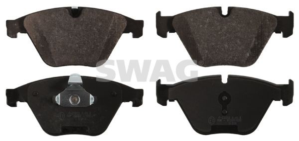 SWAG 20 91 6865 Brake pad set Front Axle, prepared for wear indicator, with piston clip