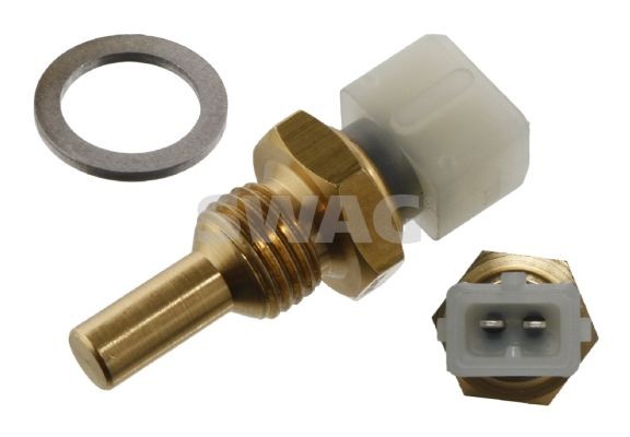 20 93 6418 SWAG Coolant temp sensor MERCEDES-BENZ white, with seal ring