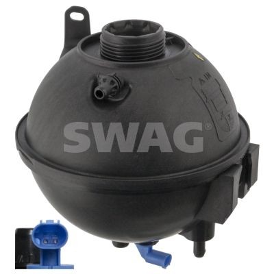 SWAG 20 94 9212 Coolant expansion tank with coolant level sensor, without lid