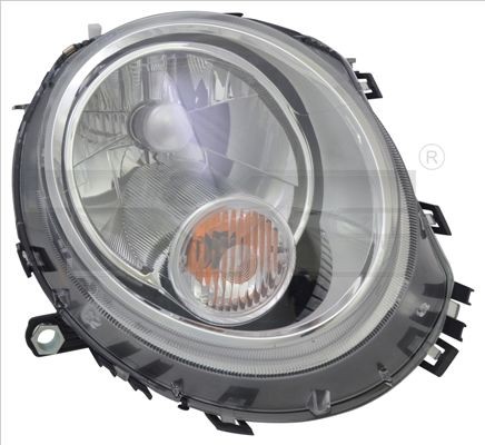 20-1111-10-21 TYC Headlight Right, H4, White, for right-hand