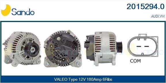 SANDO 12V, 180A, CPA0149, Ø 58 mm, with integrated regulator Number of ribs: 6 Generator 2015294.0 buy