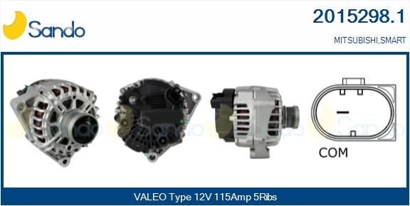SANDO 12V, 115A, CPA0206, Ø 50 mm Number of ribs: 5 Generator 2015298.1 buy