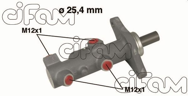 202-578 CIFAM Brake master cylinder SMART D1: 25,40 mm, Aluminium