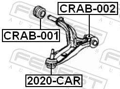 2020CAR Ball joint suspension arm FEBEST 2020-CAR review and test