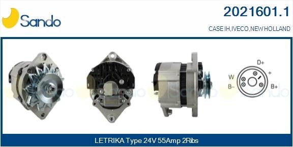 SANDO 2021601.1 Lichtmaschine für IVECO TurboStar LKW in Original Qualität