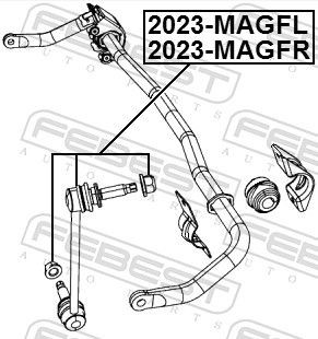 2023MAGFR Anti-roll bar links FEBEST 2023-MAGFR review and test