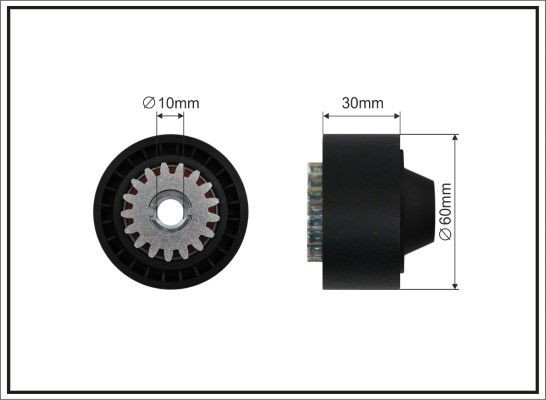CAFFARO Ø: 60mm Deflection / Guide Pulley, v-ribbed belt 203-68 buy