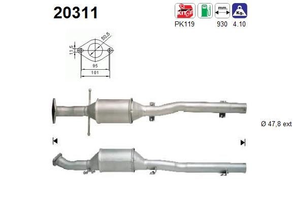 AS 20311 Catalytic converter 1.111.903