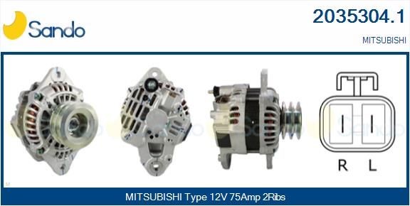 2035304.1 SANDO Lichtmaschine für MITSUBISHI online bestellen