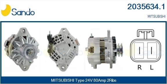 2035634.1 SANDO Lichtmaschine für MITSUBISHI online bestellen