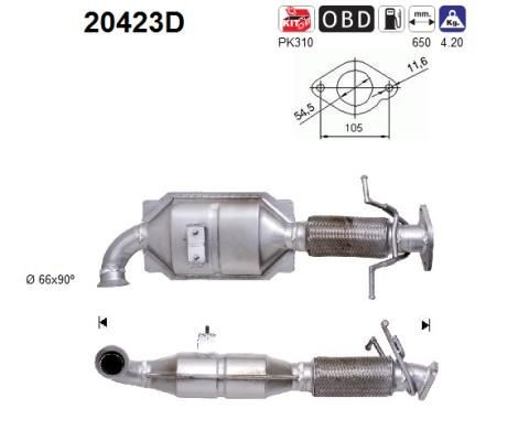 Catalytic converter for Ford Galaxy Mk2 2.0 TDCi 140 hp Diesel 103 kW 2006  - 2015 QXWC ▷ AUTODOC