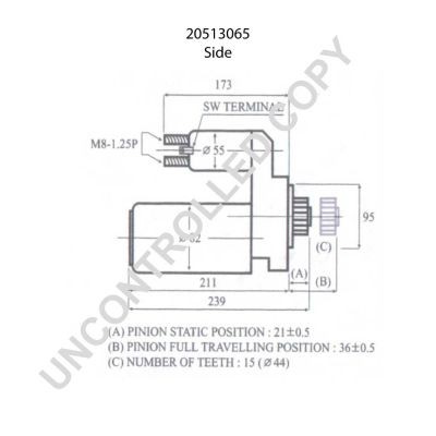 PRESTOLITE ELECTRIC Starter motors 20513065