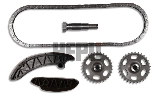 21-0164 HEPU Timing chain set JEEP with gears, Simplex, Closed chain