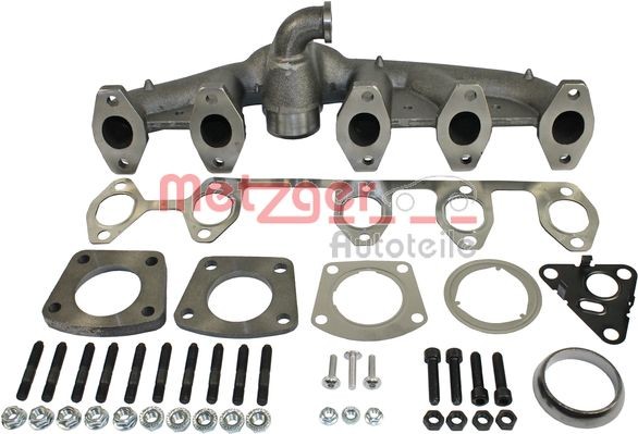METZGER with gaskets/seals, with fastening material Manifold, exhaust system 2101002 buy