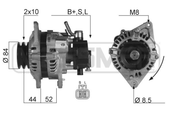 ERA 14V, 110A, B+SL, Ø 84 mm Generator 210114 buy