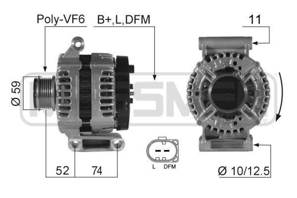 ERA 14V, 150A, B+LDFM, Ø 59 mm Generator 210421 buy